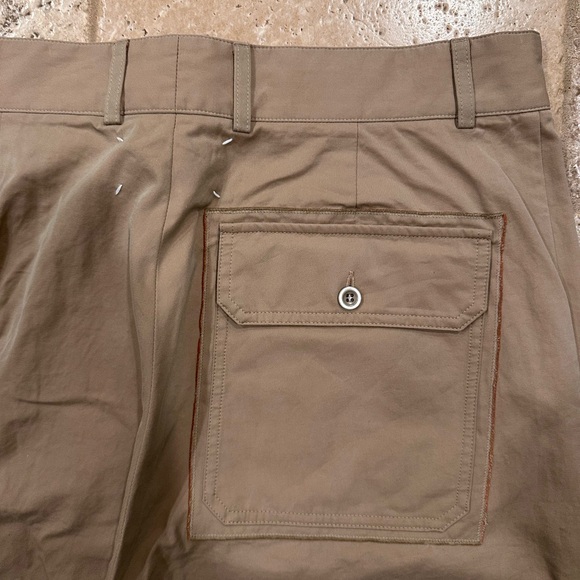 Maison Margiela Tan Chino Trouser w/ Cargo Pocket Pants - Picture 8 of 13